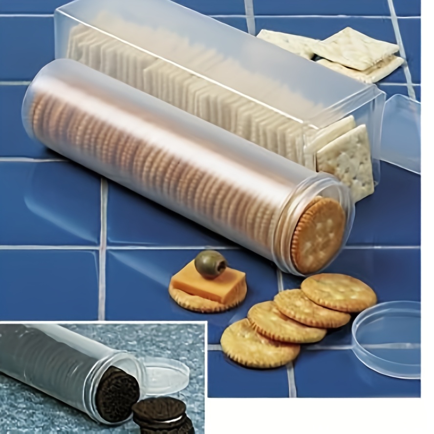 Kitchen Gadgets Organizer - 透明な長方形の密閉食品保存容器（蓋付き）- 再利用可能なプラスチック製キッチンオーガナイザーボックス（パスタ、ビスケット、スナック用）