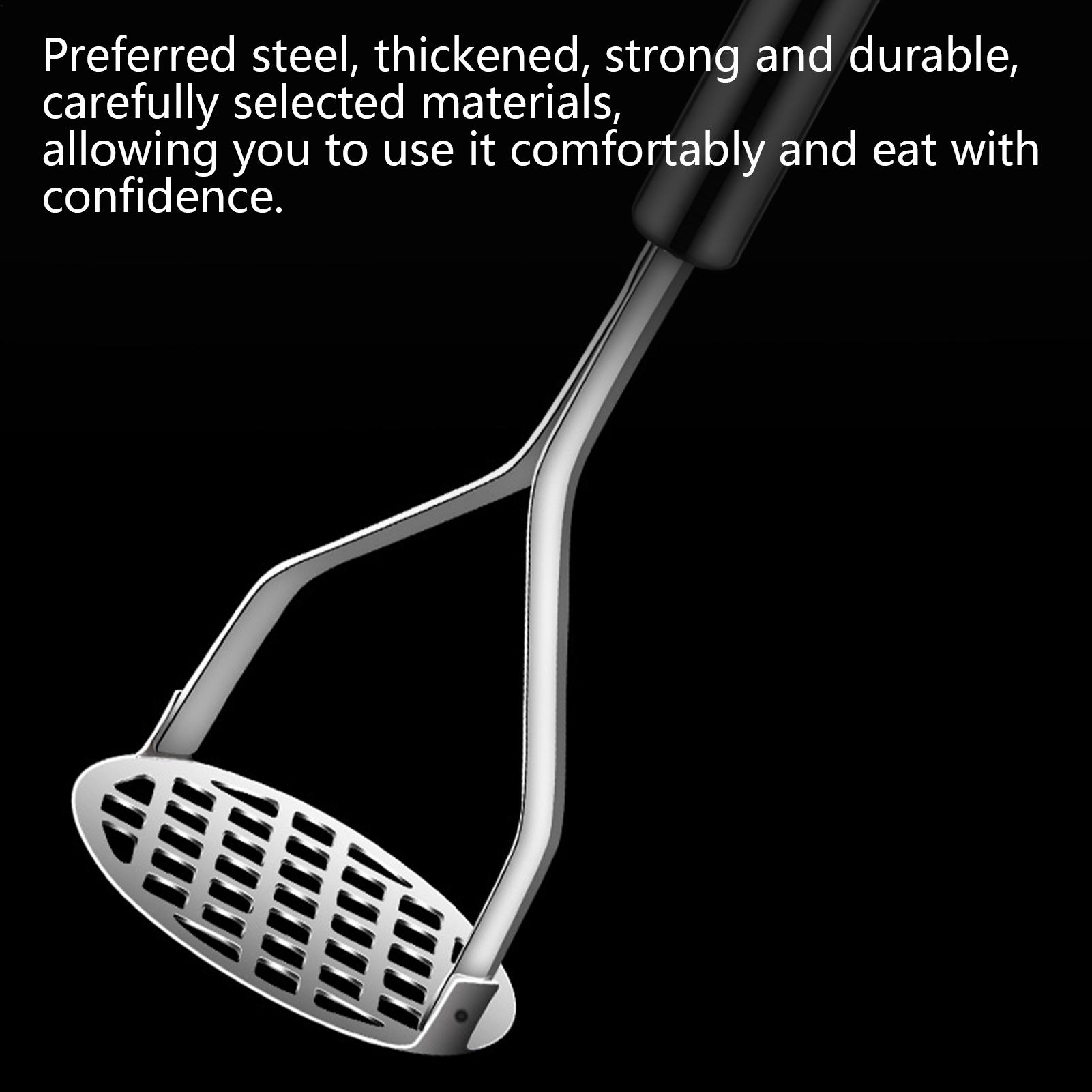Kitchen Gadgets For Men - 手動ポテトマッシャー ステンレス製フードマッシャー アボカド用 キッチンガジェット 肉豆野菜果物のピューレ作り用