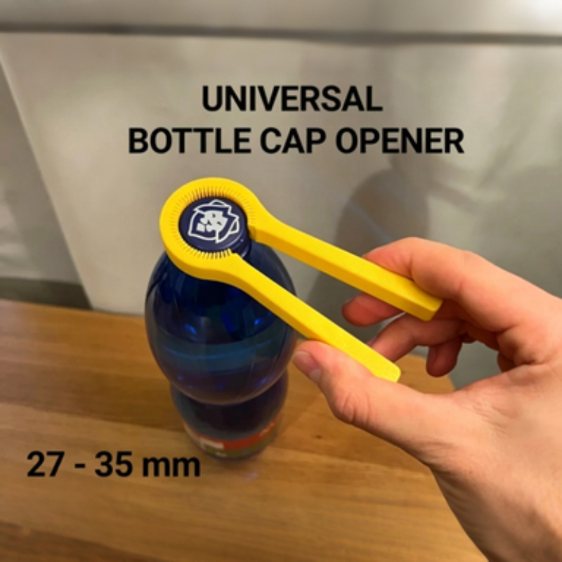Kitchen Helper Gadgets - ボトルキャップオープナー、鋸歯状の瓶蓋グリッパー、省力プラスチック製缶開けツール（27〜35mmの水筒用）、キッチンヘルパー