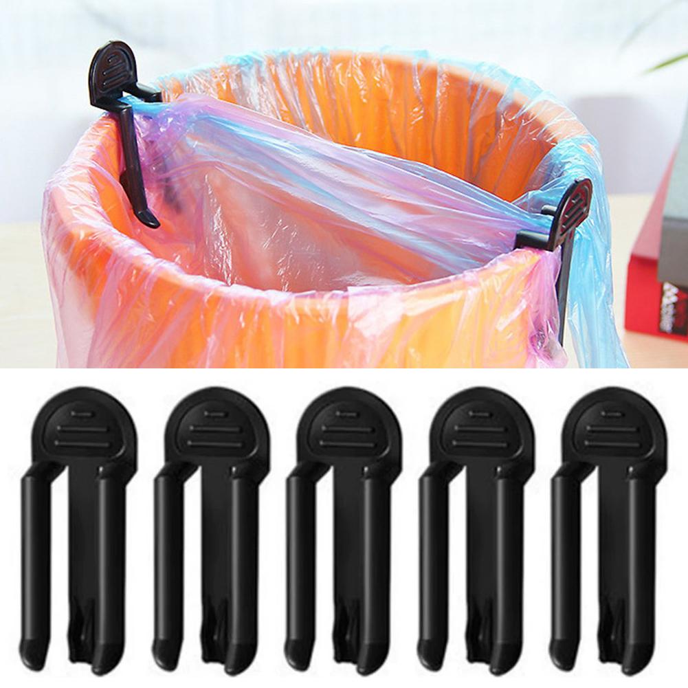 Kitchen Gadgets Organizer - 2/5個入りプラスチック製ゴミ袋クリップ 固定式ゴミ箱バッグホルダー ゴミクリップ ゴミ箱クランプ キッチン・バスルーム用ガジェット
