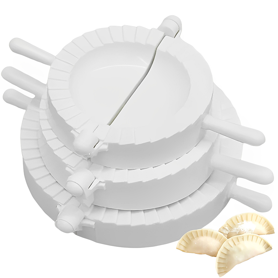 Kitchen Gadgets Dumpling Maker - 3 ピース/セット 7-10 センチメートルプラスチック餃子メーカー便利な家庭用手作り餃子作る型 DIY 餃子プレスツールキッチンガジェット