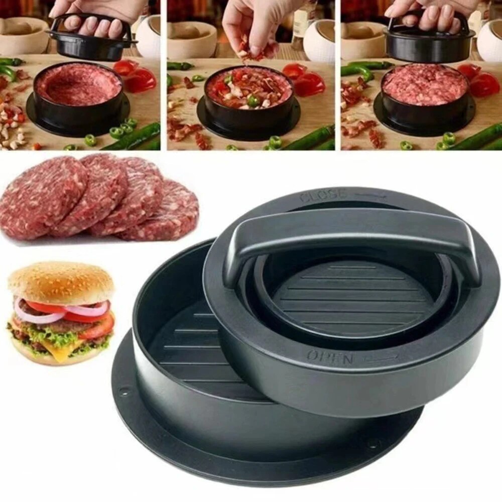 ラウンドハンバーガーバーガープレスビーフグリル食品グレード  - Kitchen Helper Gadgets のレビューと価格