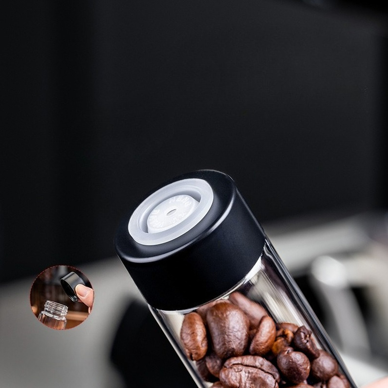 JUSTINLAU ガラス製コーヒー豆保存容器 気密1方向バ - Kitchen Gadgets Organizer のレビューと価格