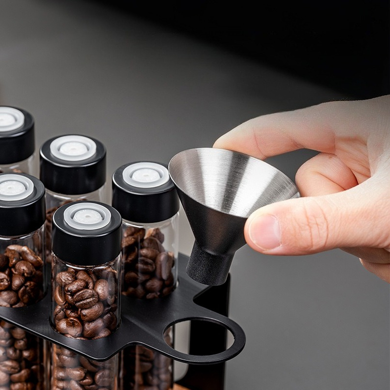 JUSTINLAU ガラス製コーヒー豆保存容器 気密1方向バ - Kitchen Gadgets Organizer のレビューと価格