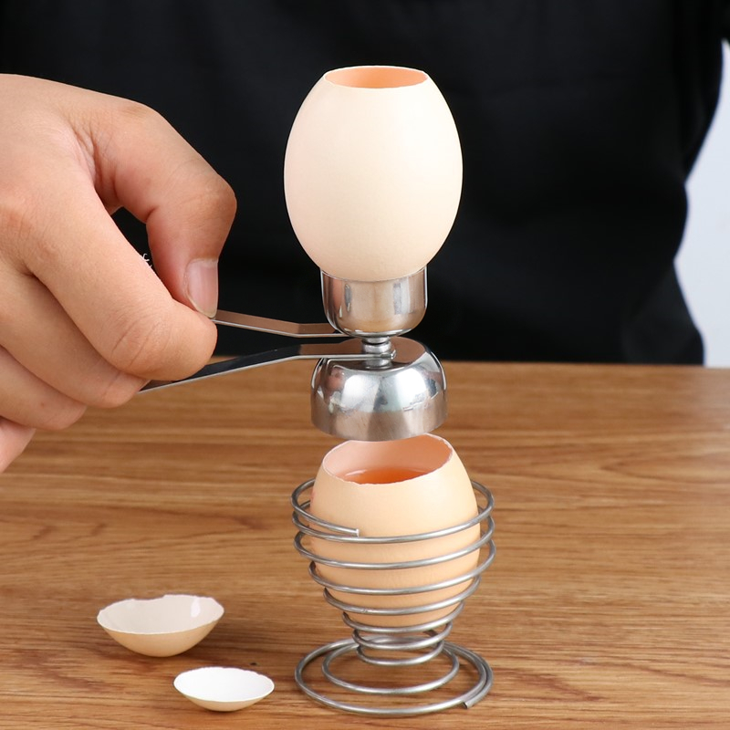 304 ステンレス鋼の卵はさみ卵殻オープナー双頭金属ゆで卵ク - Egg Separator Tool のレビューと価格