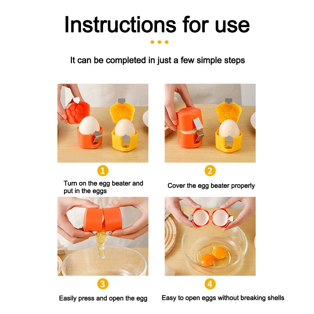 クリエイティブで可愛い卵殻オープナー、ステンレス製家庭用卵オ - Egg Separator Tool のレビューと価格