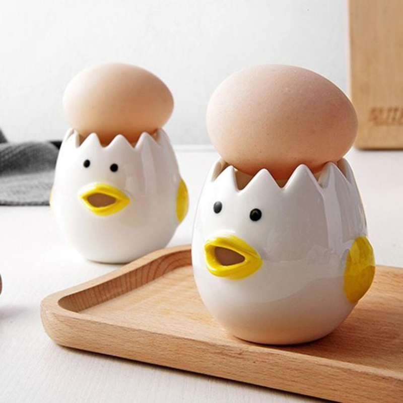 かわいいセラミック製卵分離器、実用的な卵フィルターキッチンベ - Egg Separator Tool のレビューと価格