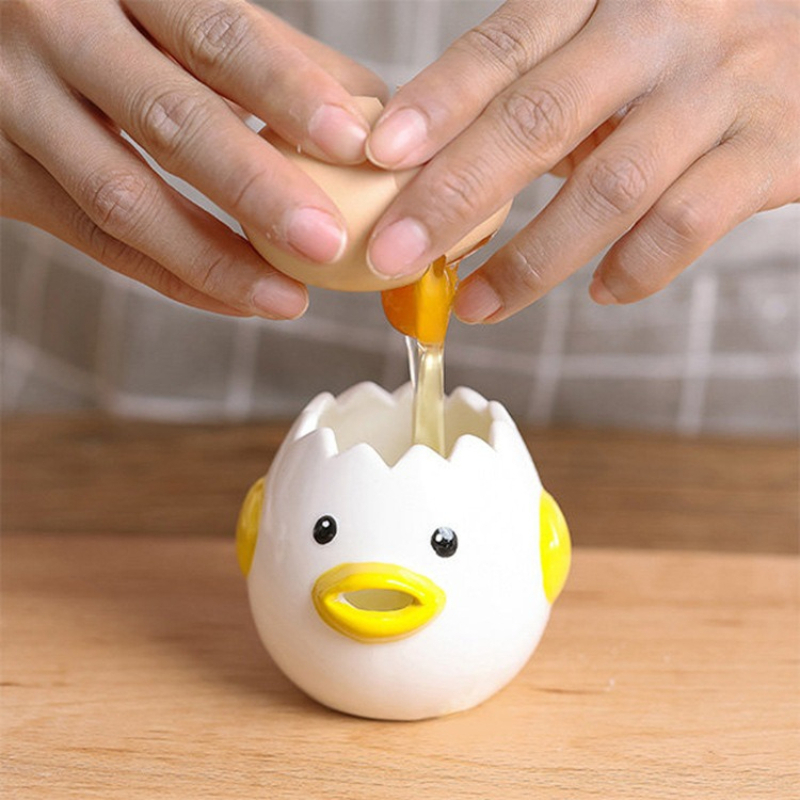 かわいいセラミック製卵分離器、実用的な卵フィルターキッチンベ - Egg Separator Tool のレビューと価格