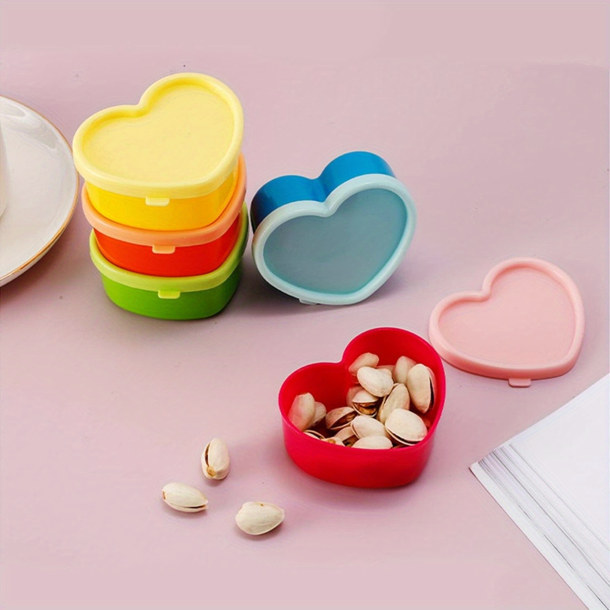 5 個ミニランチボックス調味料収納ボックス蓋付き再利用可能な - Kitchen Gadgets Organizer のレビューと価格