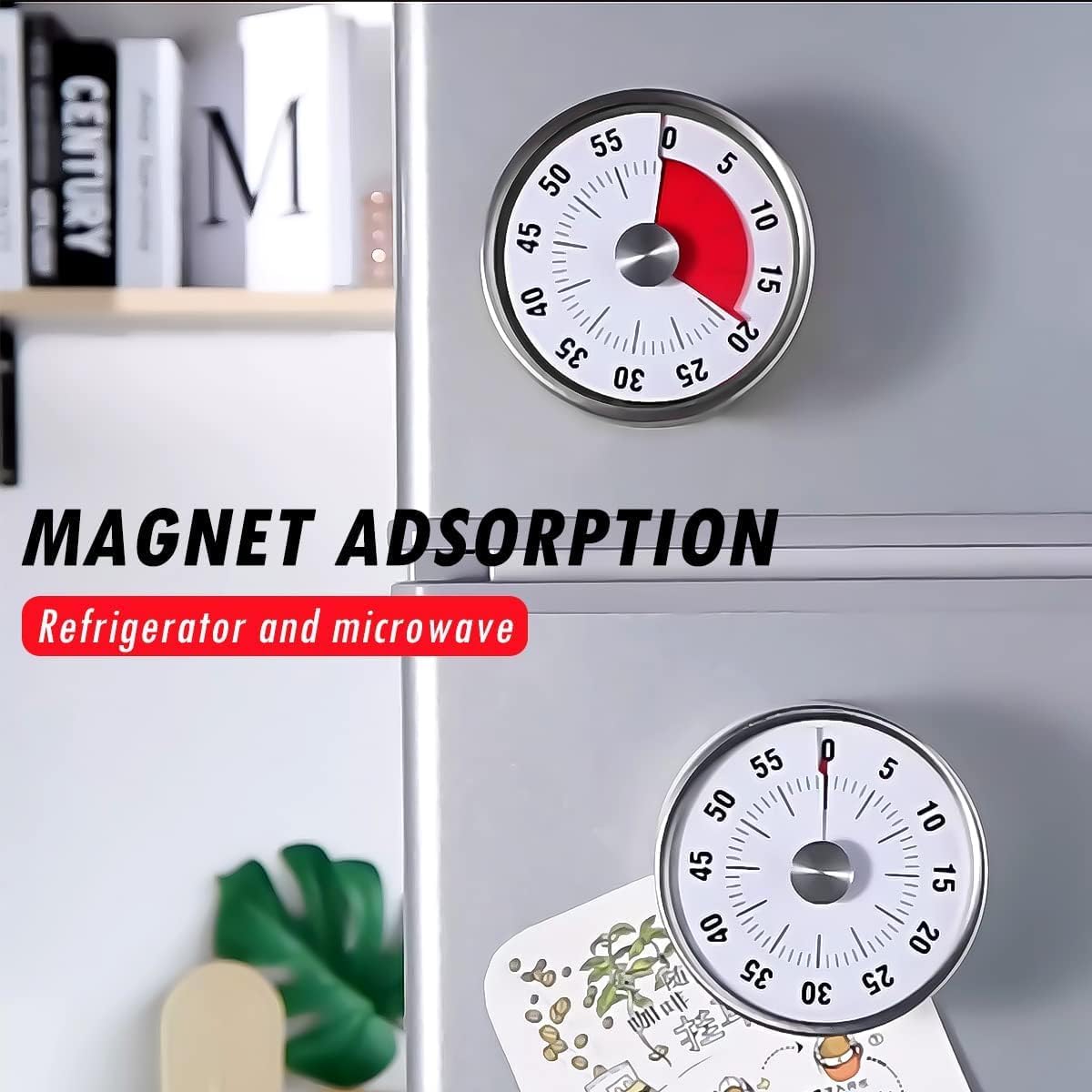 カウントダウンリマインダー磁気機械式ビジュアルタイマー教室用 - Kitchen Helper Gadgets のレビューと価格
