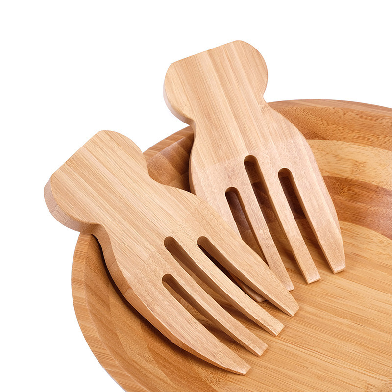 竹サラダサーバー,大きな果物のパスタ,サラダサービングセット - Kitchen Helper Gadgets のレビューと価格