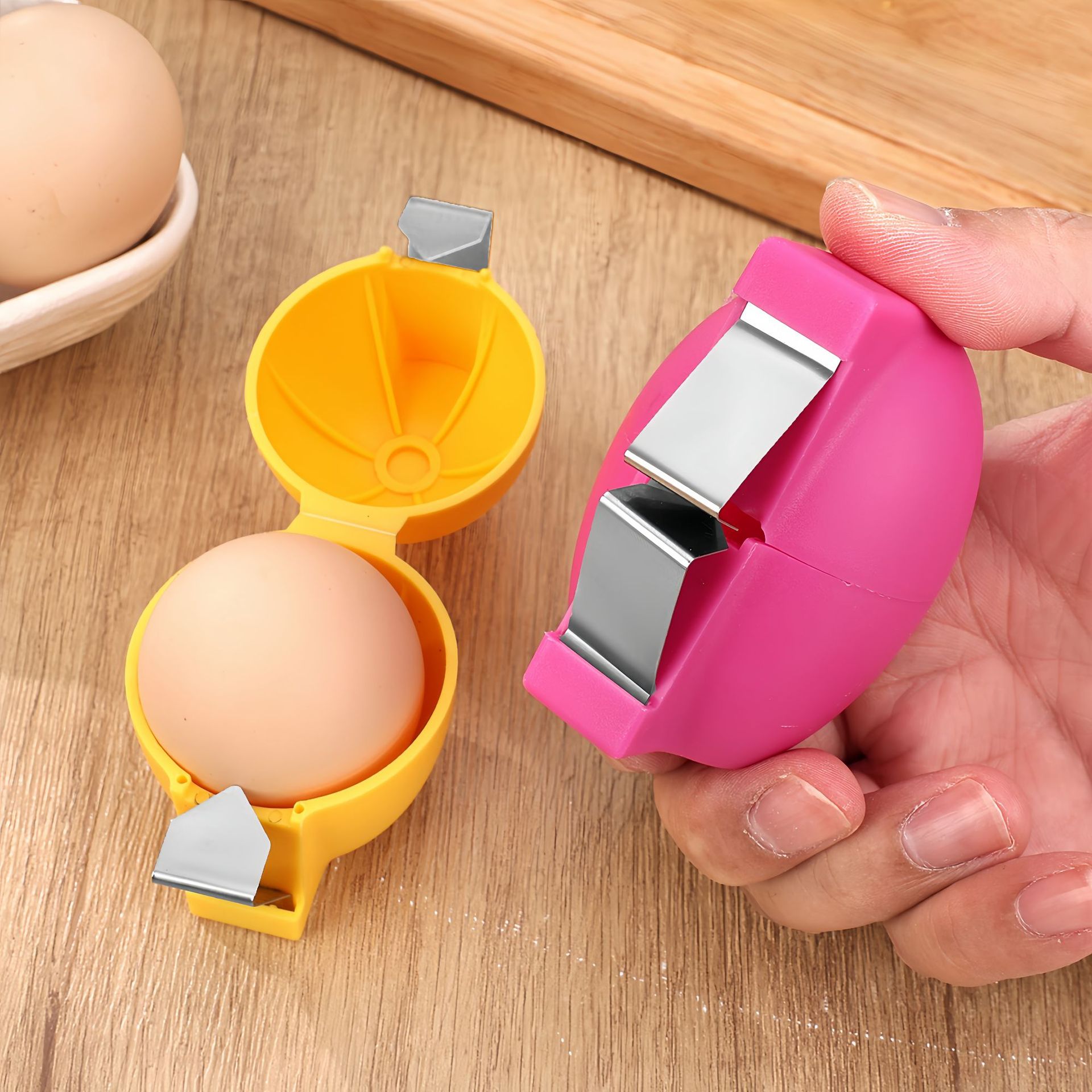 1/3個入り簡単卵殻オープナー、卵殻分離器、携帯用卵オープナ - Egg Separator Tool のレビューと価格