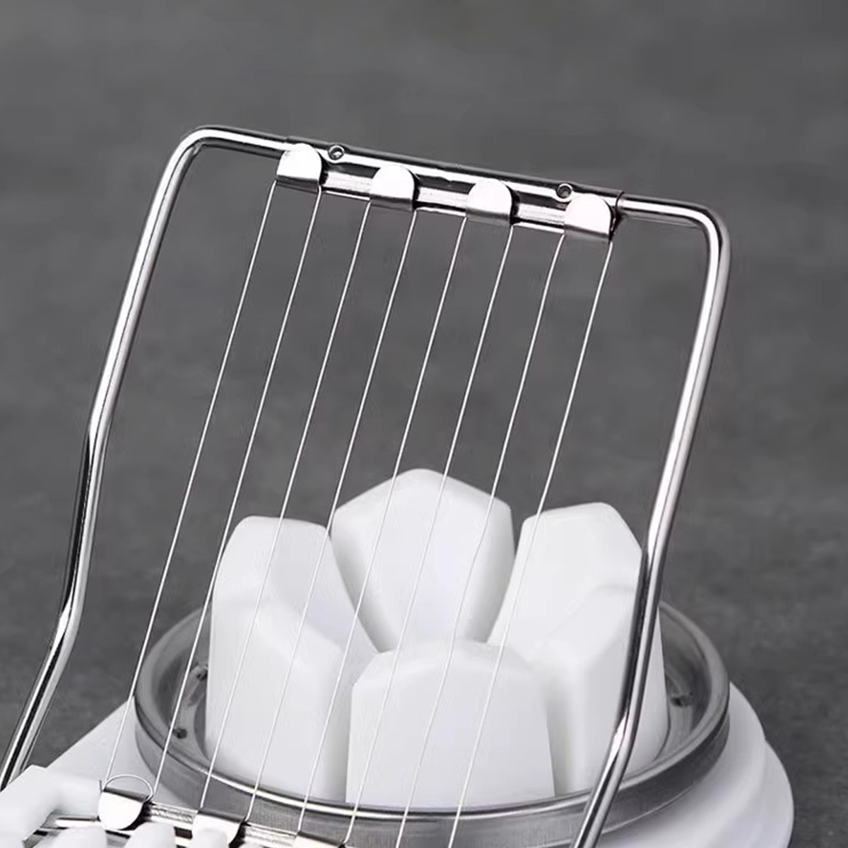 1PC-多機能2-in-1ステンレス鋼手動エッグスライサー、 - Egg Separator Tool のレビューと価格