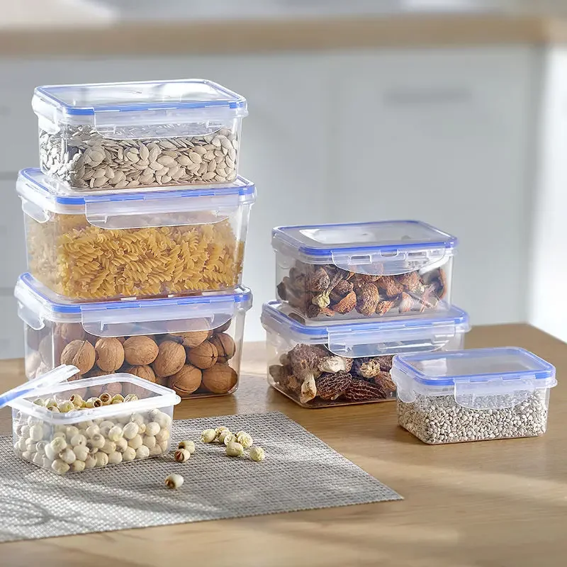 キッチン冷蔵庫密閉型長方形冷蔵庫収納ボックス蓋付きプラスチッ - Kitchen Gadgets Organizer のレビューと価格