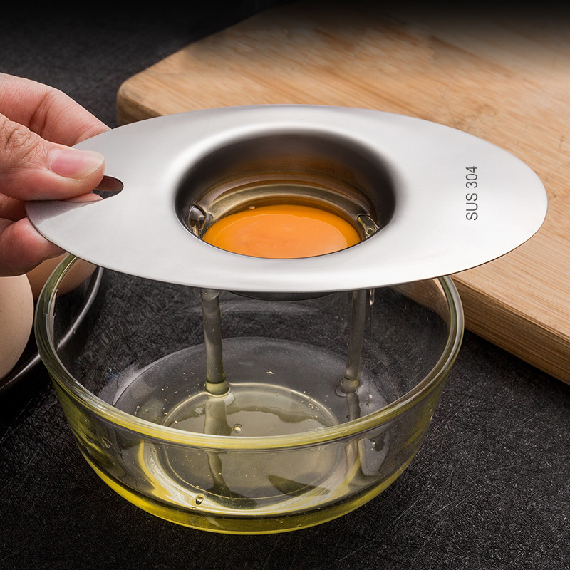 ステンレス鋼卵白分離ツール卵黄フィルターガジェットキッチンア - Egg Separator Tool のレビューと価格