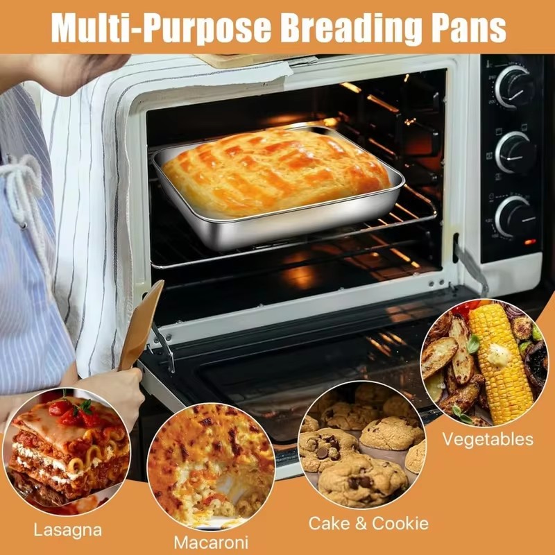 透明な蓋が付いた、3点セットのステンレス製食品保存容器。キッ - Kitchen Gadgets Organizer のレビューと価格