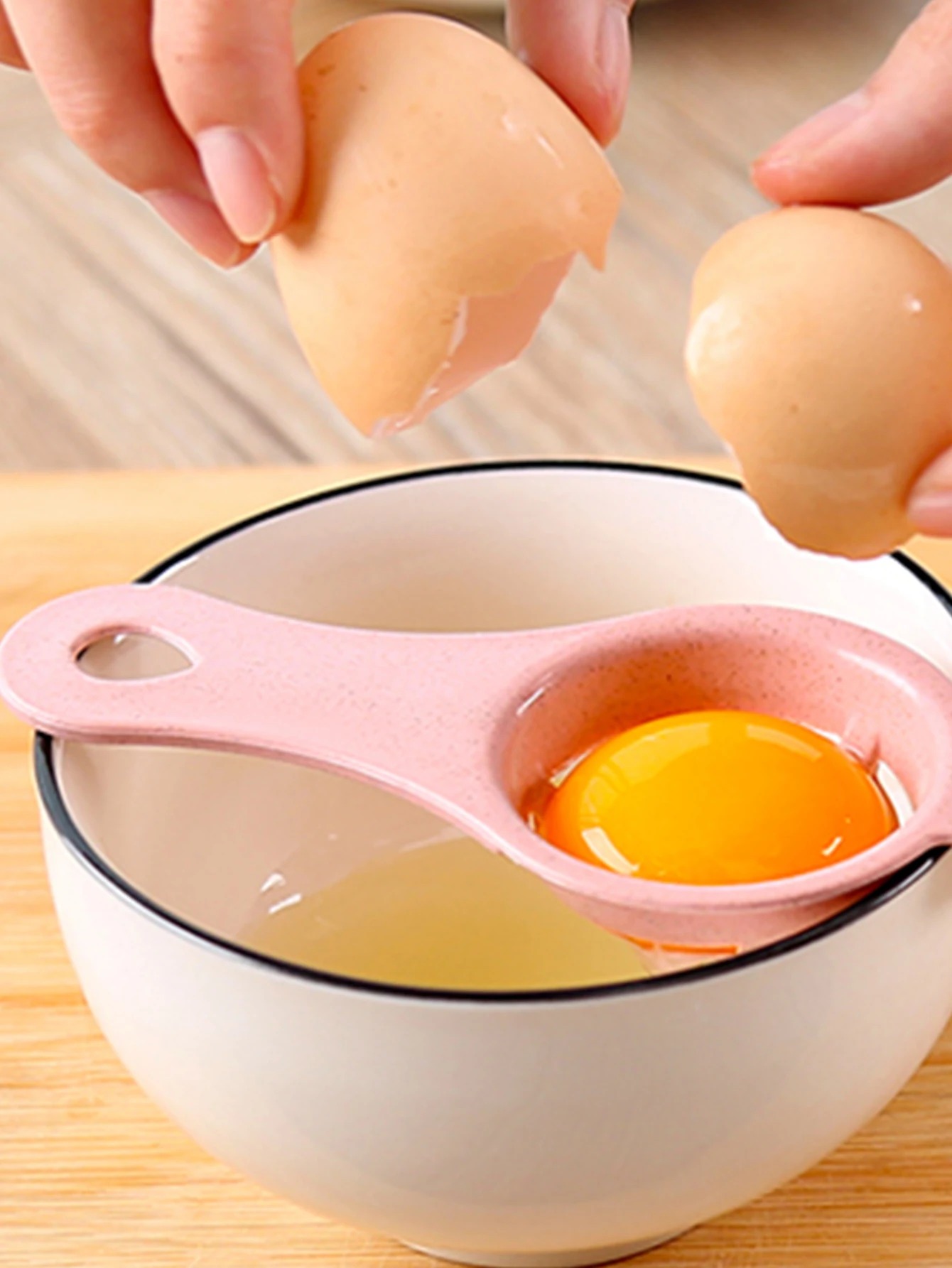 白と卵のフィルター分離器,キッチンツール,新品 - Egg Separator Tool のレビューと価格