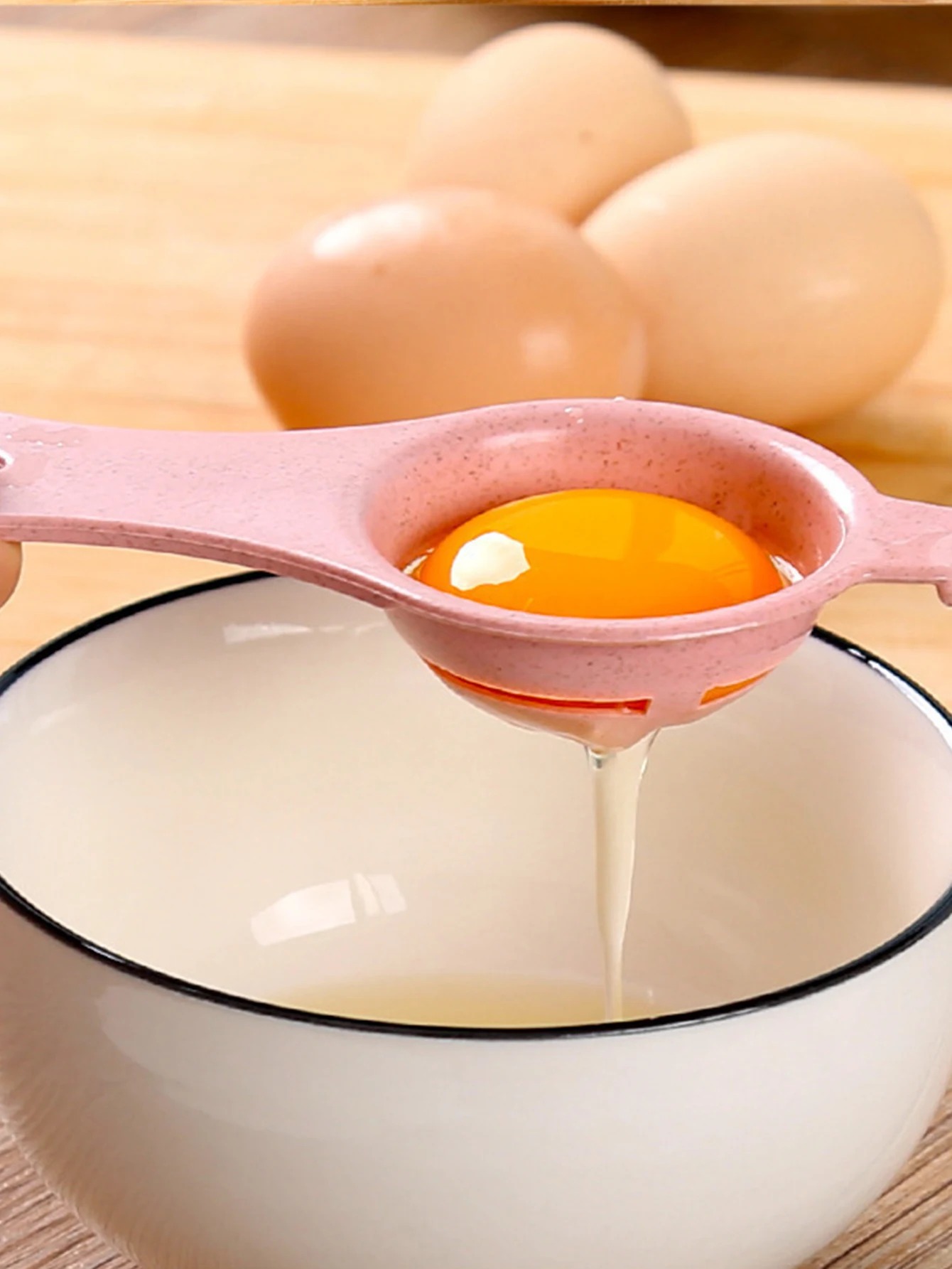 白と卵のフィルター分離器,キッチンツール,新品 - Egg Separator Tool のレビューと価格