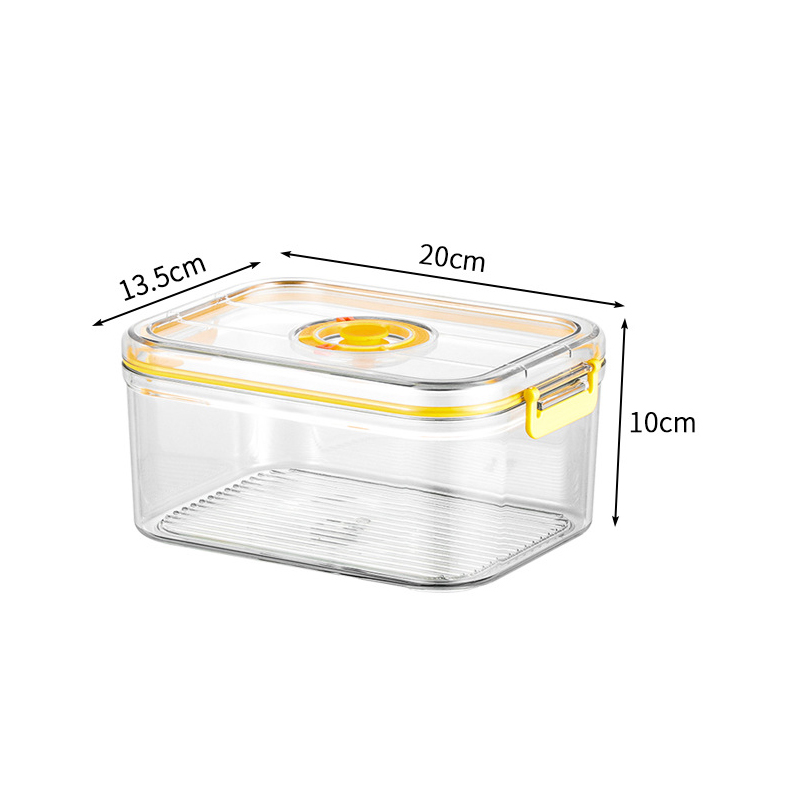 真空鮮度保持ボックス冷蔵庫密閉キャニスターウォーマー透明食品 - Kitchen Gadgets Organizer のレビューと価格