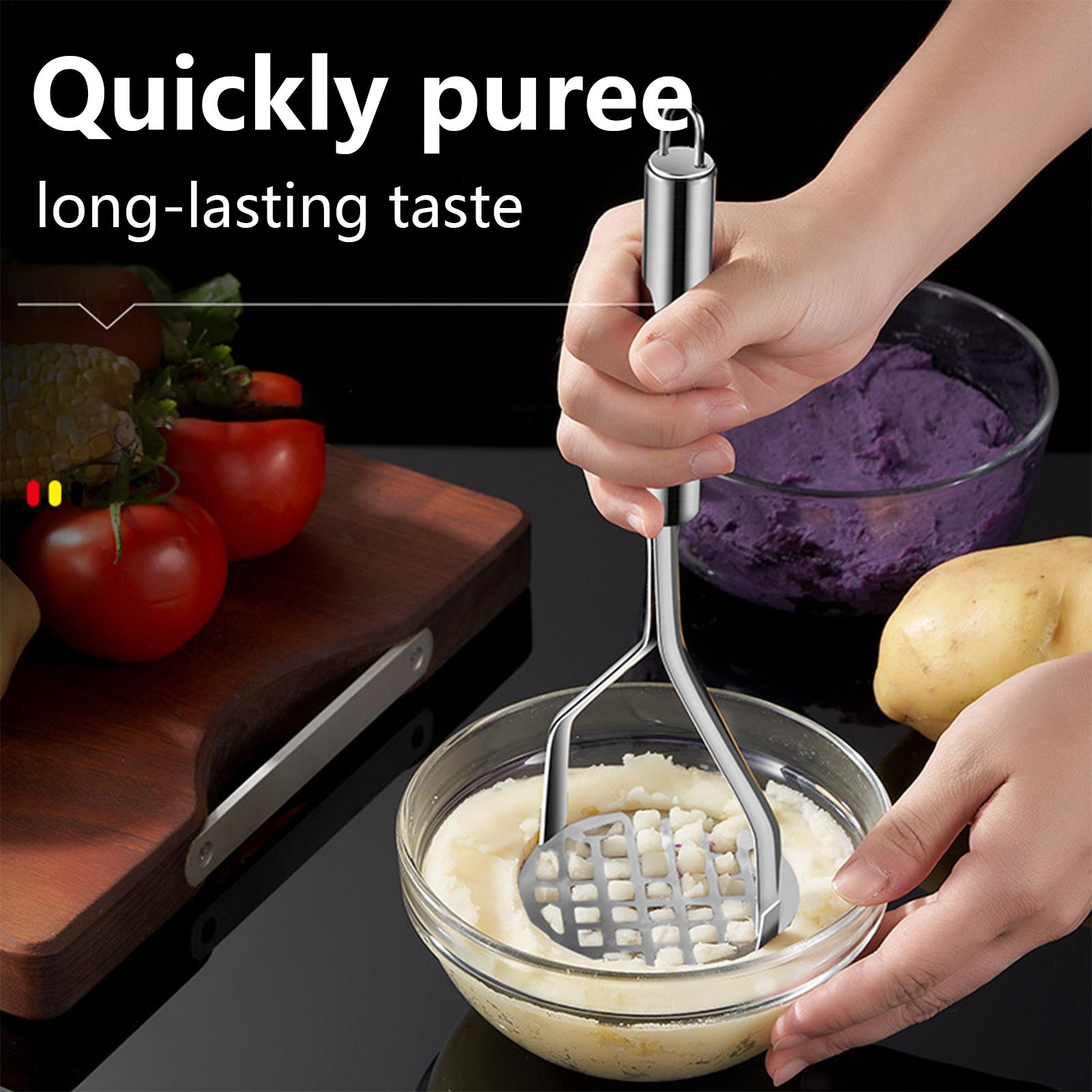 手動ポテトマッシャー ステンレス製フードマッシャー アボカド - Kitchen Gadgets For Men のレビューと価格