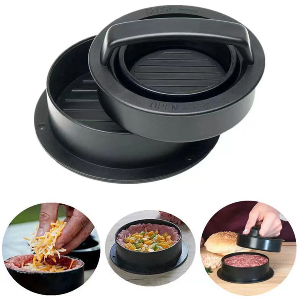 ラウンドハンバーガーバーガープレスビーフグリル食品グレード  - Kitchen Helper Gadgets のレビューと価格
