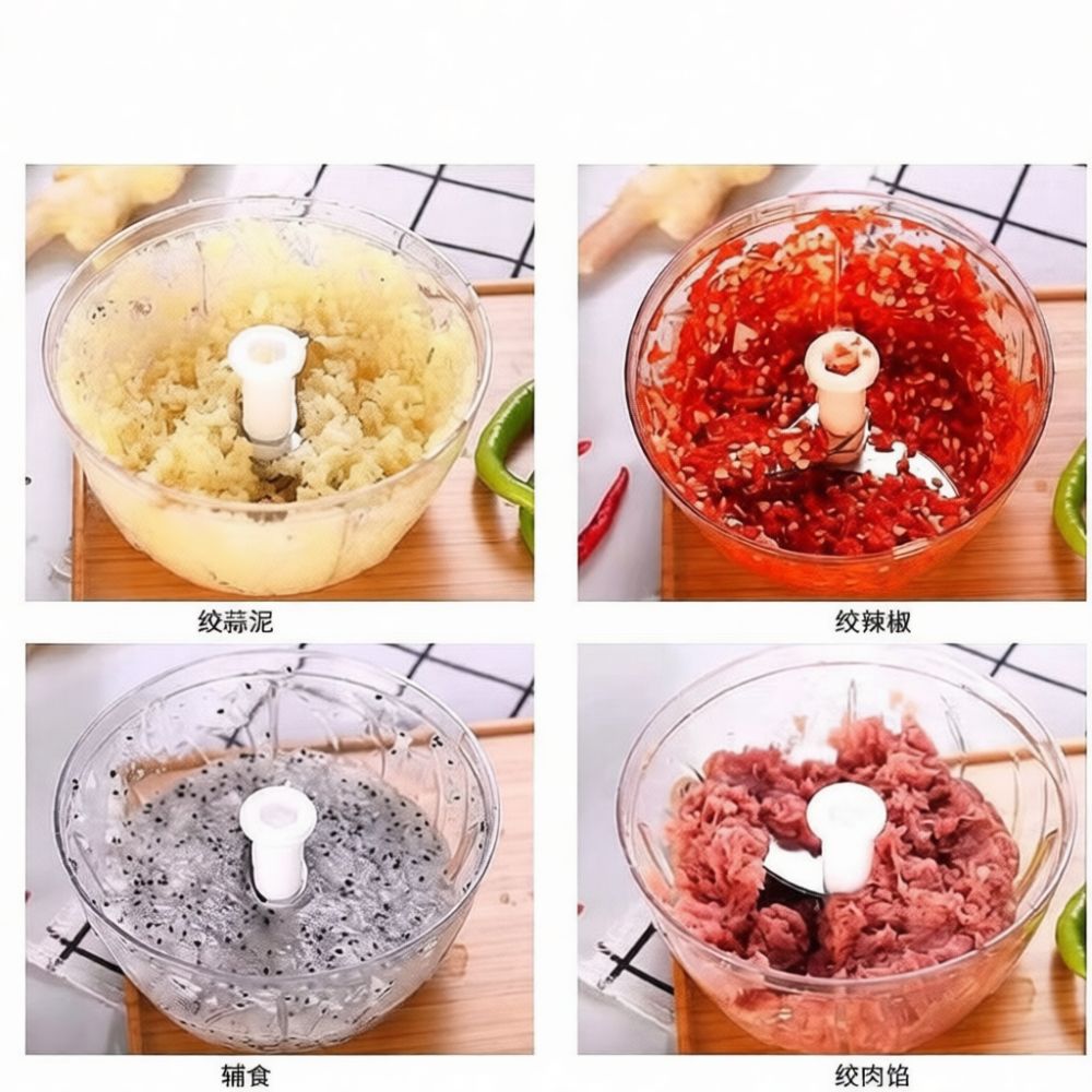 手動式ニンニクチョッパー、多機能フードプロセッサー、野菜のみ - Kitchen Helper Gadgets のレビューと価格