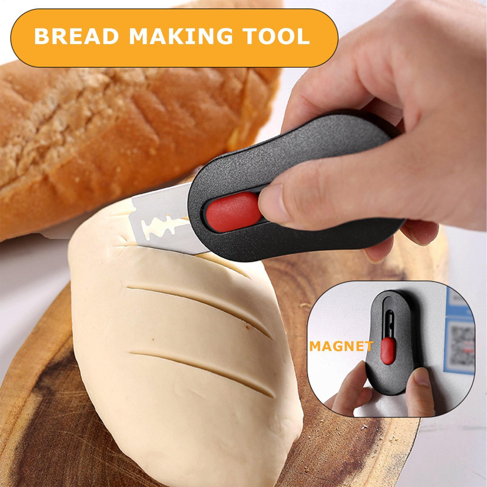 パン用スコアリングツール、サワードウ生地カッター、5枚刃付き - Kitchen Gadgets For Men のレビューと価格