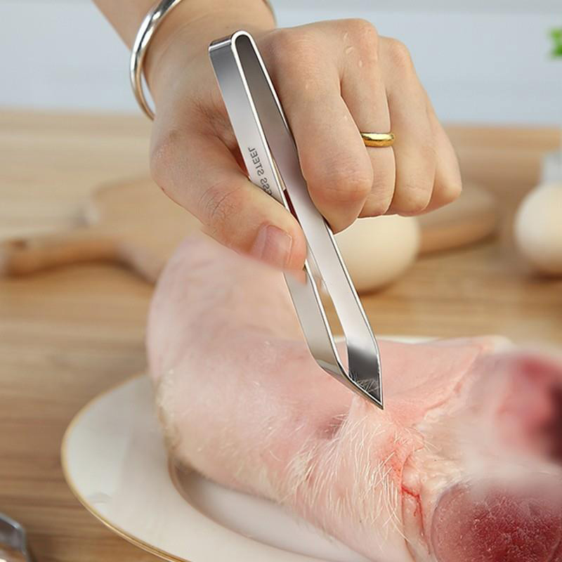 ステンレス製の平ピンセットと斜ピンセット、除去ツール、キッチ - Kitchen Helper Gadgets のレビューと価格