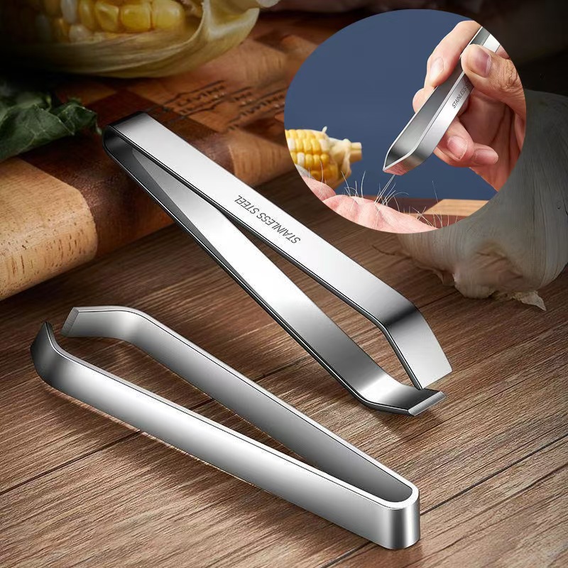 ステンレス製の平ピンセットと斜ピンセット、除去ツール、キッチ - Kitchen Helper Gadgets のレビューと価格