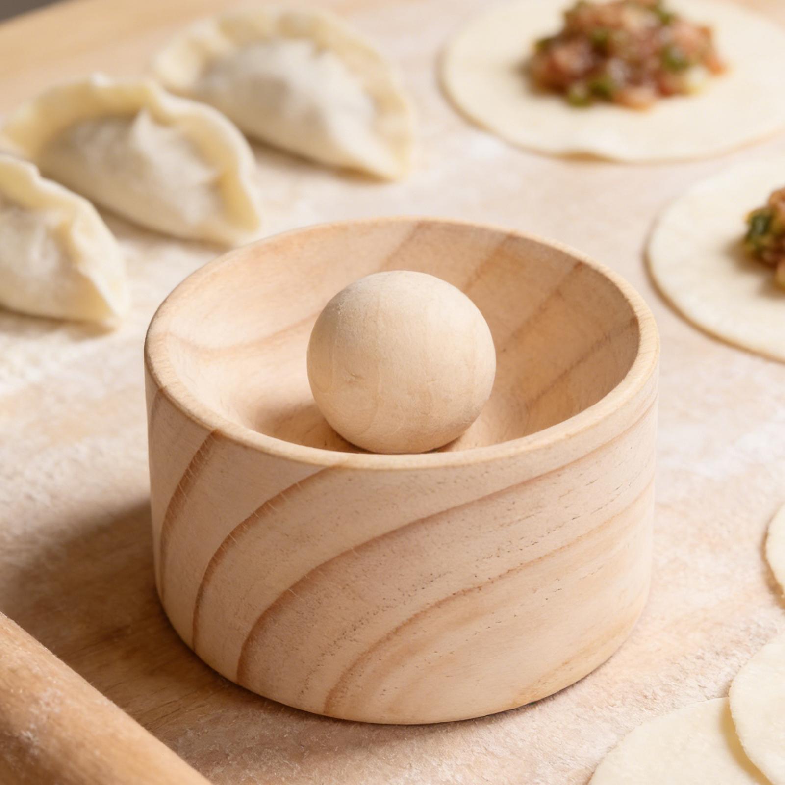 木製餃子皮プレスメーカー 手動餃子皮プレス型 家庭用キッチン - Kitchen Gadgets Dumpling Maker のレビューと価格