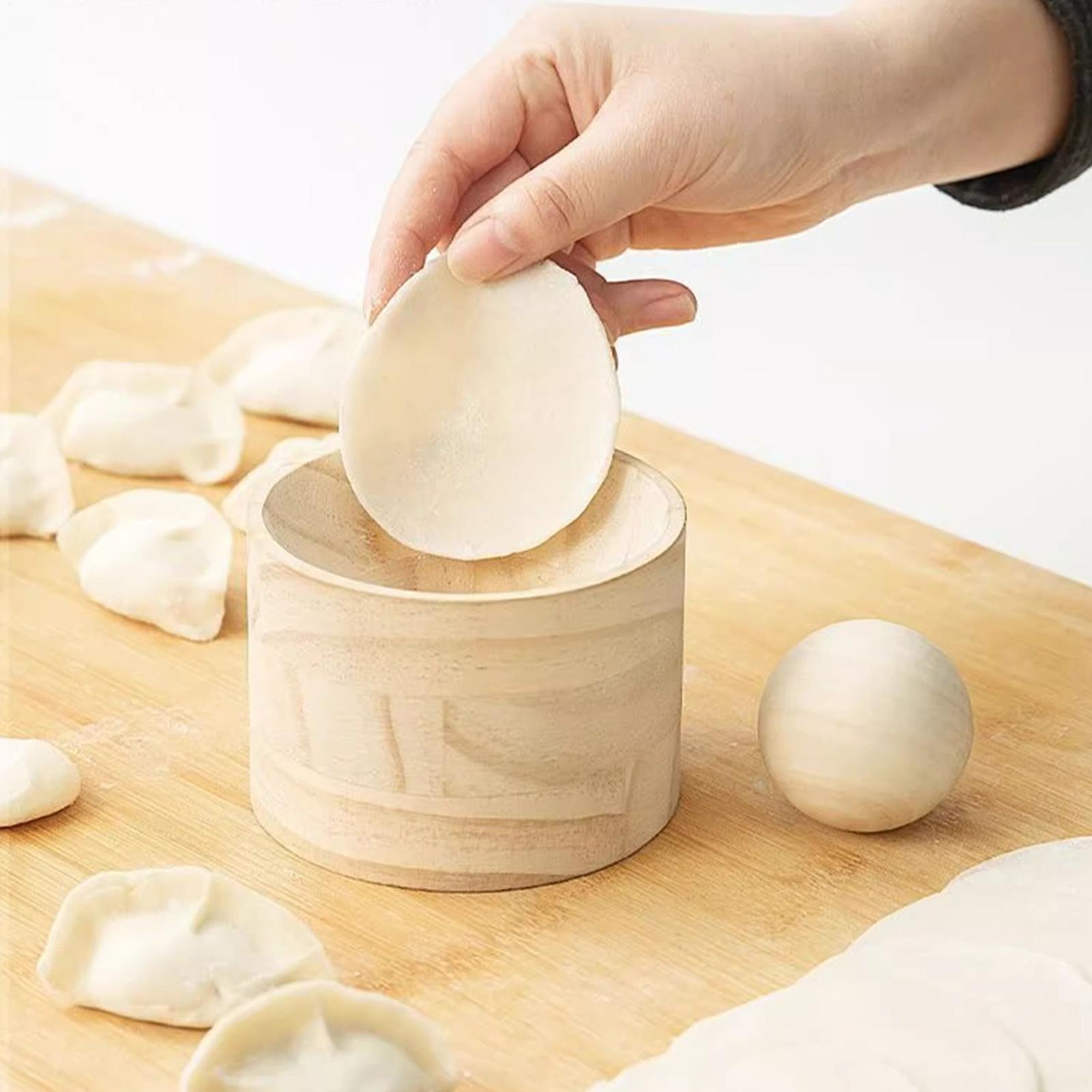 木製餃子皮プレスメーカー 手動餃子皮プレス型 家庭用キッチン - Kitchen Gadgets Dumpling Maker のレビューと価格